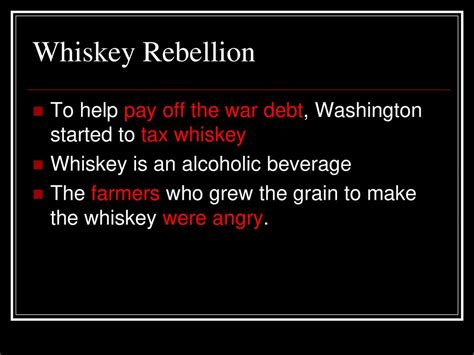 Die Whiskey-Rebellion; eine alkoholische Herausforderung der Bundesregierung im jungen Amerika